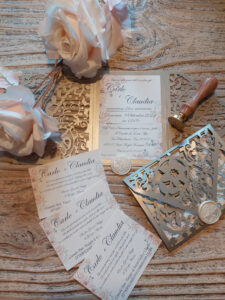 partecipazioni shabby chic taglio laser